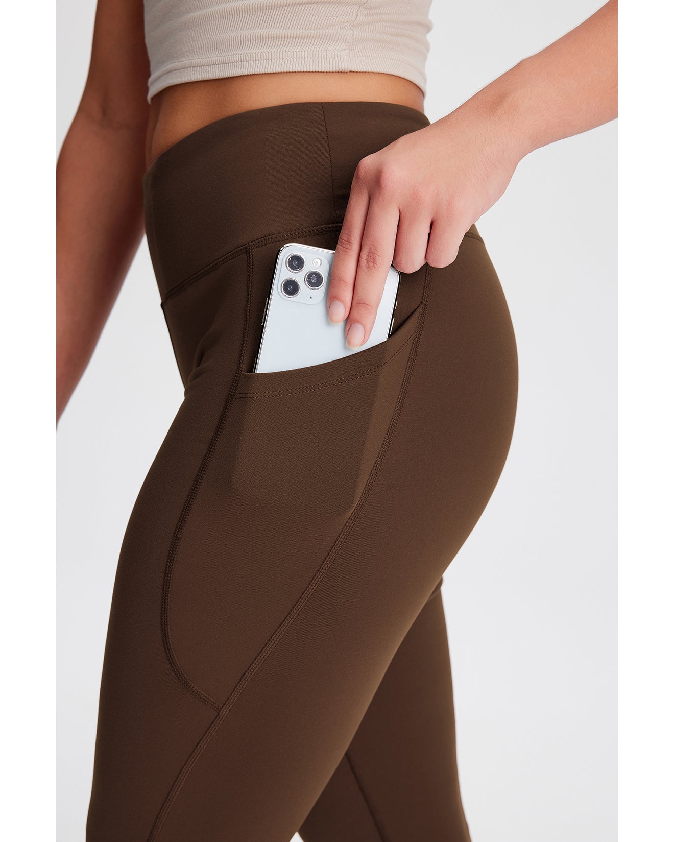Brown yoga pants bootcut shop